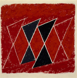 museumuesum: Josef Albers Four Xs in Red, 1938 Oil on fiberboard, 18 1/8” x 18 1/8” (45.9 x 46 cm)