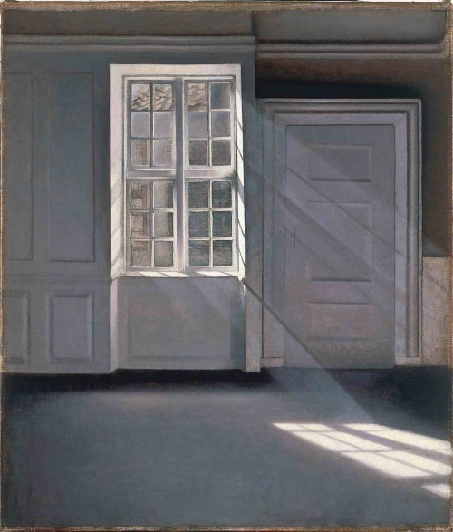 art-history-corner: Sunbeams (1900), Vilhelm Hammershøi