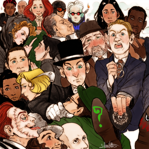 doktorgirlfriend:little-penguin-ozzie:I did this small tribute to the cast and the crew of Gotham, I