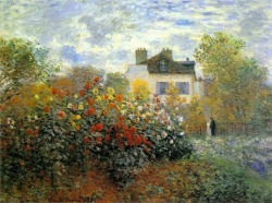 aizobnomragym:   Claude Monet“The Garden of Monet at Argenteuil”  
