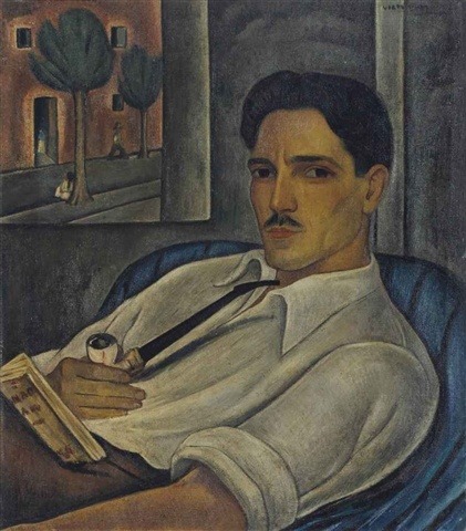 blastedheath:Victor Manuel (Cuban 1897-1969), Portrait of the French Engraver Elié Marquié, c. 1953.