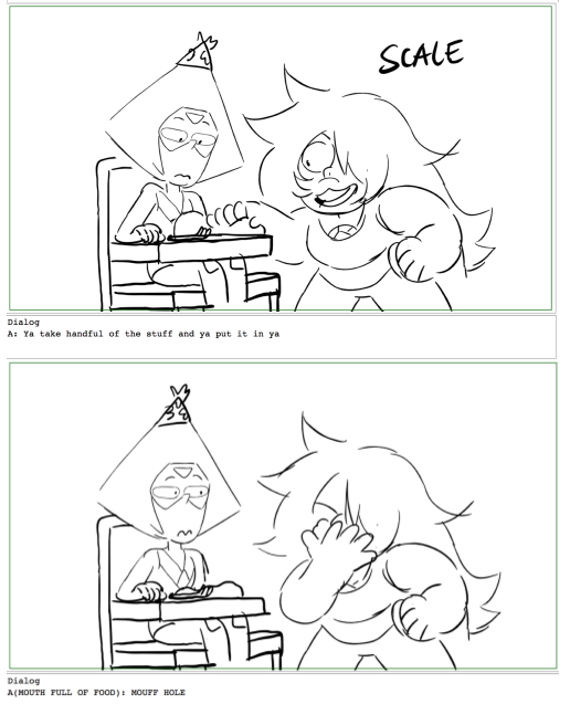 scotchtapeofficial:  chicas-pizza:   Cut scene of Peridot eating for the first time