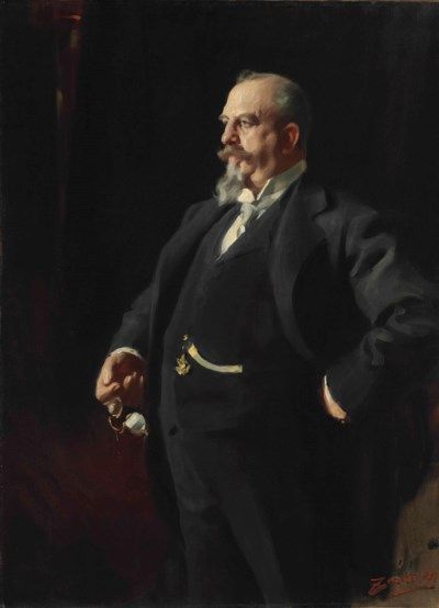 mrdirtybear:  ‘Portrait of Adolphus Busch’ by Swedish painter Anders Zorn (1860-2020).