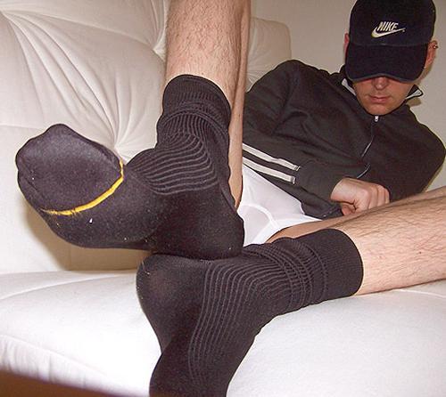 guysandladsinblacksocks:  Black Socks from the Web 2144 