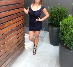 couple-living-a-fantasy:  Pics from our a recent date night. She’s so damn hot! Love the anklet!