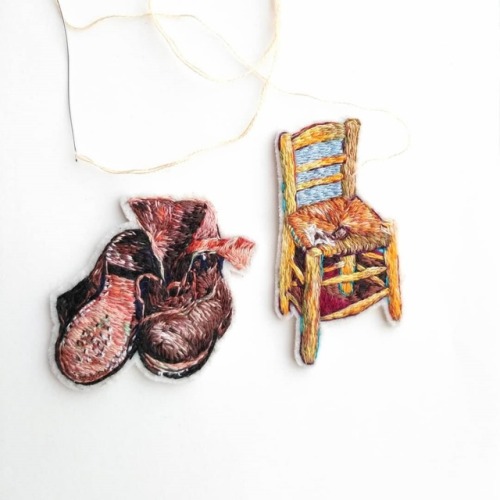 sosuperawesome:  Embroidered Brooches by Mariia Platko on Etsy  See our ‘embroidery’ tag 