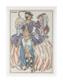 Agracier Â  Said:unusual Illustration Showing 18Th Century Cross-Dressers - Gives