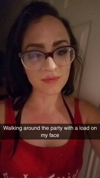 Walks Around Cum On Face