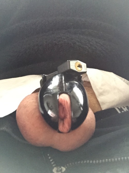 copenhardon:Day 3. I have been wearing my cb6000s with the second smallest ring and smallest spacer to class. I regret not wearing the steel one, but there will be others days. Still no release since Sunday.