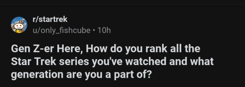 Crying Because I Was On The Star Trek Subreddit And I Saw Someone Ask This
