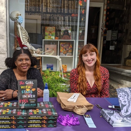 Had a wonderful time today signing copies of The Girl with Stars in Her Eyes at @anovelideaphilly S