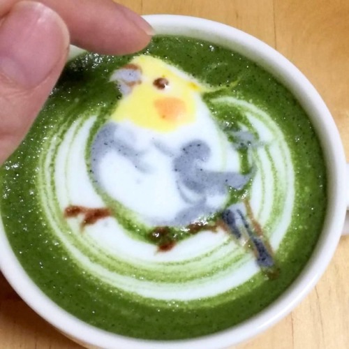 nae-design: Stunning froth masterpieces by latte artist Ku-san