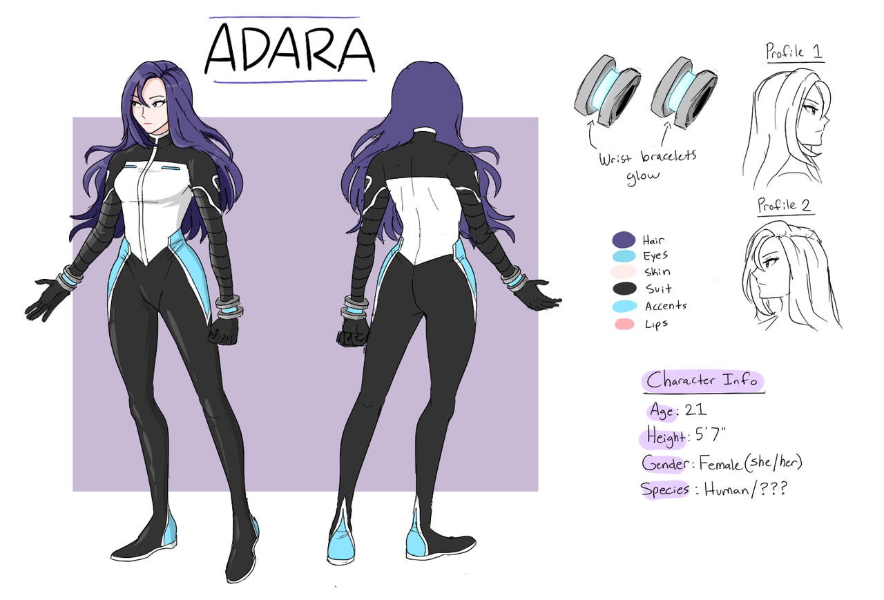 finally made a quick reference sheet for my oc Adara! feel free to use~