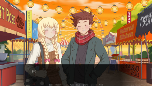 july13th2004: Finally got around to playing the short Colloyd Dating Sim, ‘Eve of the Festival’, whi