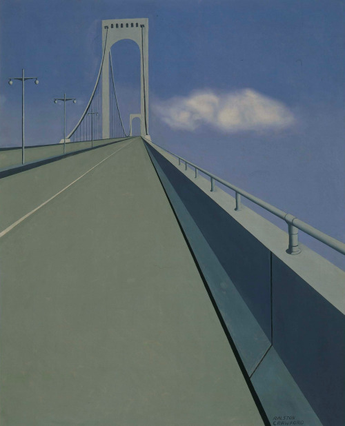 celluloidghost: Ralston Crawford (1906 – 1978) Whitestone Bridge, 1939-1940 Oil on canvas