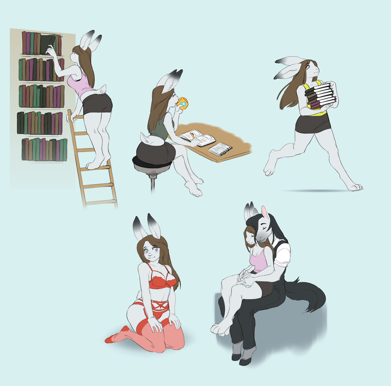 cosmicminerals:  1 hour sketch comms; 2 hour for the last one. Names are in Captions