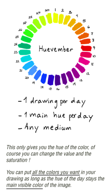 huevember:  Hey guys and girls ! In one week it will be this time of year again ! Get your colors ready for 30 days of Huevember ! 