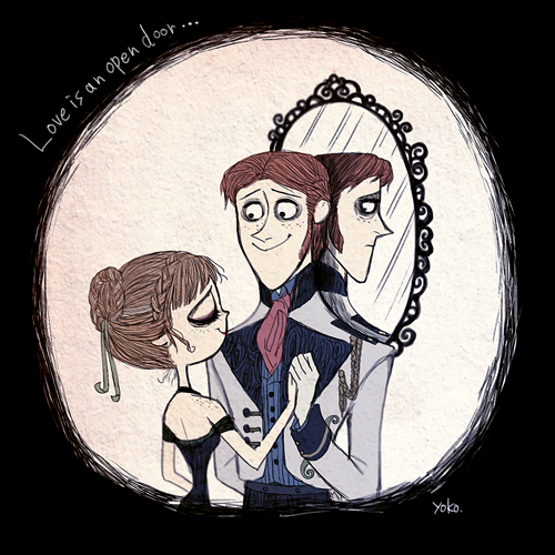 yoko-art:  Tim Burton style.