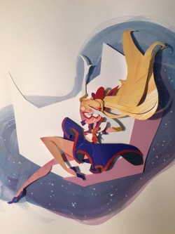 annamariacoppi:Finished that Sailor V paper