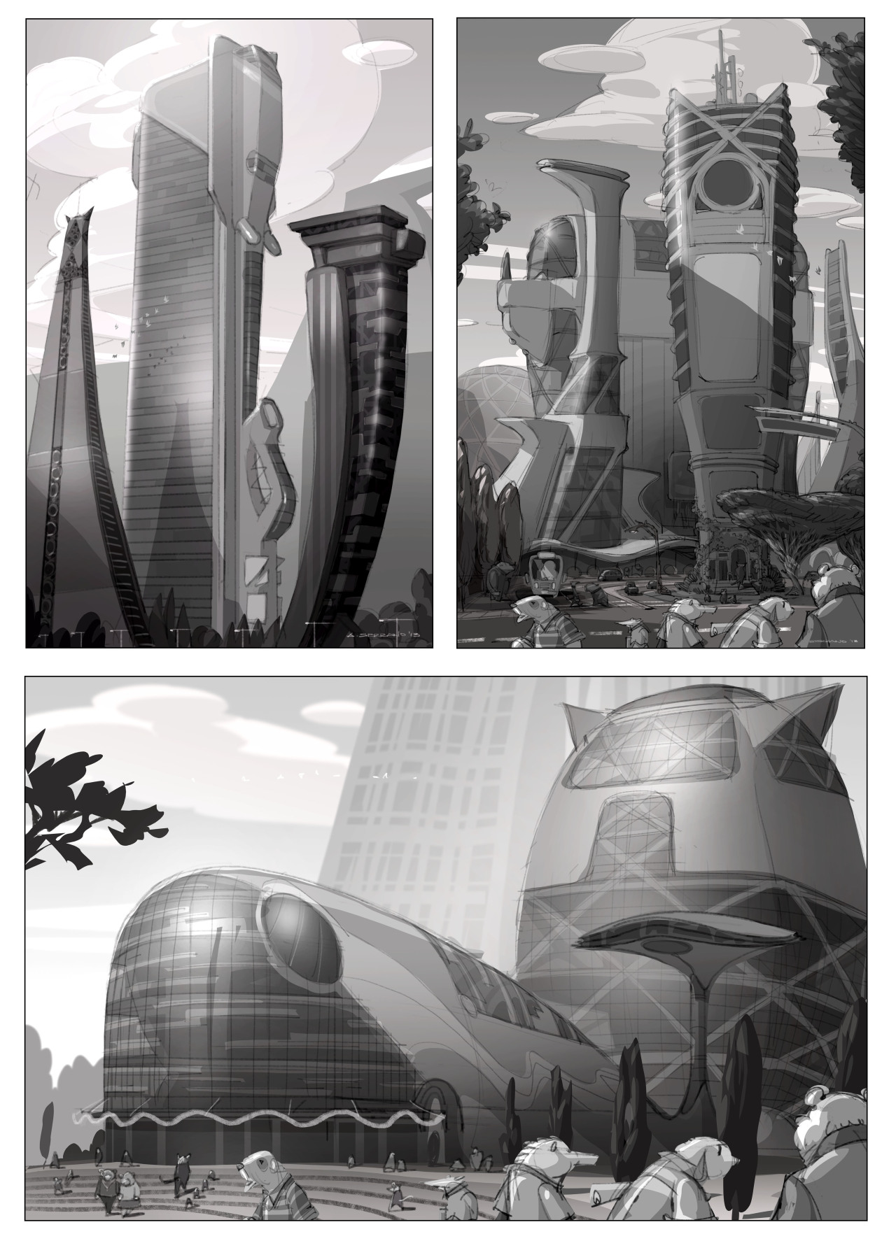 armandserrano:  Finally, ZOOTOPIA opens today! Here are some of the earliest artworks