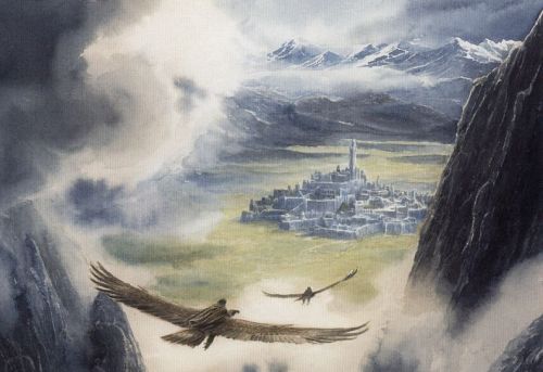 tolkienillustrations: Gondolin by Atriedes, Lomehir, Anubis1000, Ted Nasmit