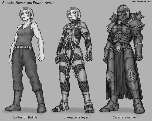 Warhammer Weapon, Armor, Vehicles and Aircraft PART 3“Adepta Sororitas Power Armor“by Gray-Skull