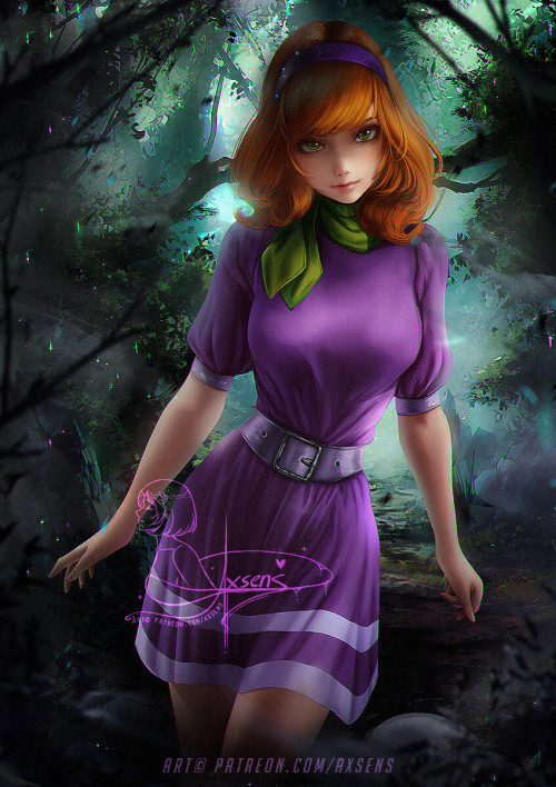 fantasy-scifi-art: Daphne by Axsens Sexy in purple