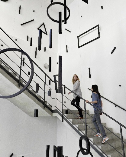 showslow:  Various installations in Italy, England, Japan and Germany by Esther Stocker | http://www.estherstocker.net/ 