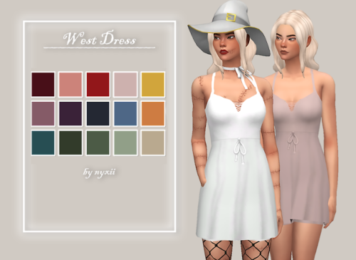 nyxii: West Dress happy halloween! tou/info:- 15 colors in cottage garden palette- recolors allowed,