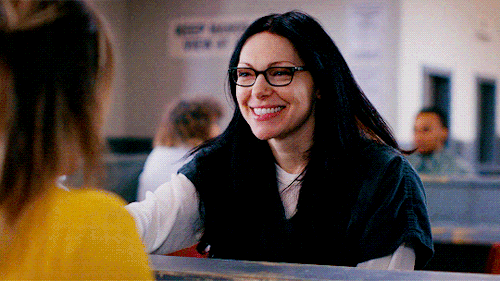 itspiperchapman:“Alex takes a seat across from Piper, no barriers between them, they touch hands bri