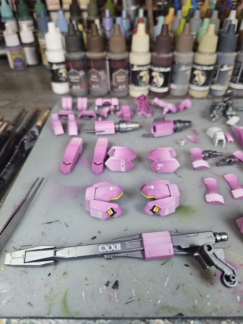 An Update To My Gunpla Post, Flauros Is Progressing Nicely But Hoo Boy Are Some Of These Steps Tedious.
