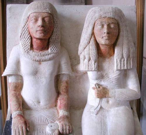 Meryre and his wife Iniuia, 18th Dynasty (during reign of Akhenaten or Tutankhamun), found in 2001.