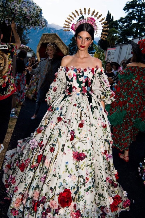 myworldofelegance: Dolce&amp;Gabbana Alta Moda Fashion Show in Como, July 2018 Source:Vogue.com