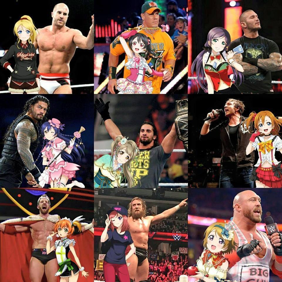 Cesaro, Orton, Ambrose, and Daniel Bryan have good taste on waifus.