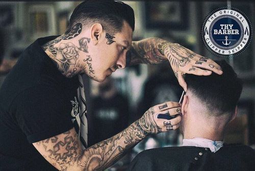 vintagebarbershop:(via ⚓Frank Rimer⚓ @frank_glorified Our first official guest spot. @lalukathebarbe