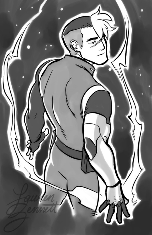 lauren-bennett:Lost to the stars.A Shiro for inktober.