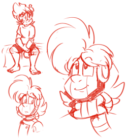 Some Dumpy Monte Doodles Because I Dont Remember How To Draw