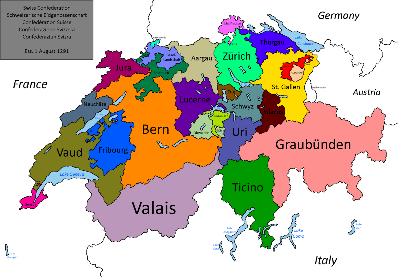 Cantons of the Swiss Confederation