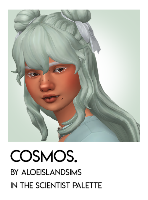 cosmos by @aloeislandsimsinfo:  56 add-on swatches in serindipitysims&rsquo; historian palette &