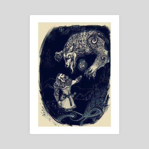 “Tyr and Fenrir"  on INPRNTFinally i have decided to open a print shop and offer my artwo