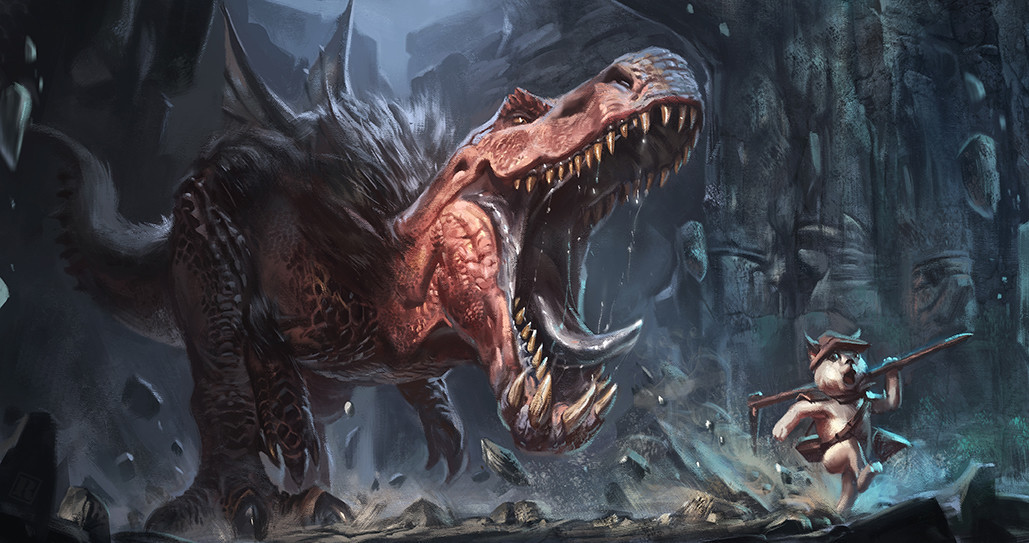 quarkmaster:    Anjanath pursuit Monster Hunter World fan art. I’m a big fan of