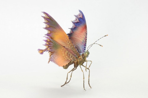 archiemcphee:We love these exquisitely detailed fantasy insects created by Japanese artist Hiroshi S