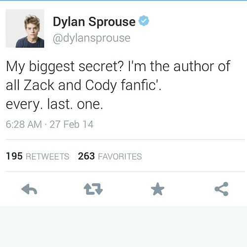 katiemyladyy:  clashing-oceans:  Why aren’t we talking about Dylan sprouse have you SEEN his tweets?  GUYS SERIOUSLY  G U Y S  we could have had a singing career. 