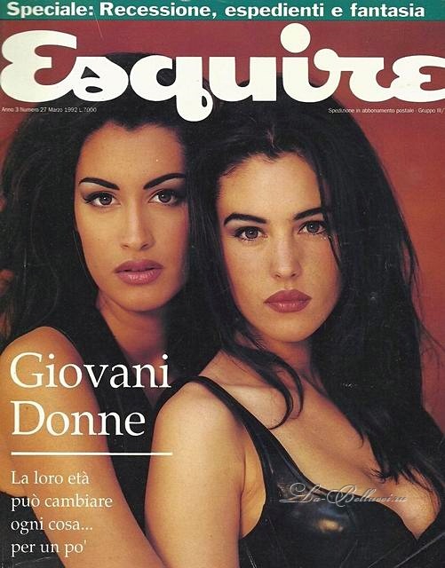 la-bellucci:    Esquir (Italy) - March 1992“Giovani Donne”Model/Star: Monica