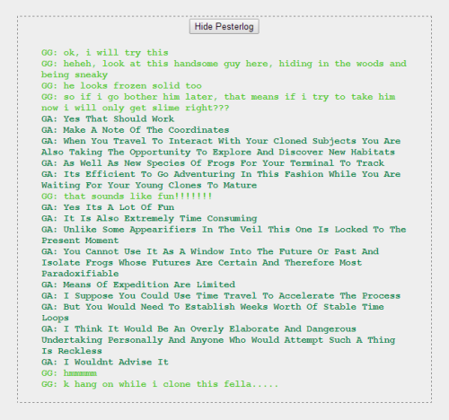 Jade and Kanaya&rsquo;s 9th-13th convos.