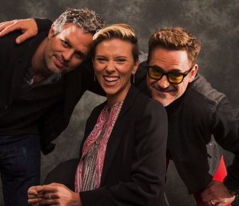 ruffchina - Mark Ruffalo, Scarlett Johansson and RDJ.Shot by...