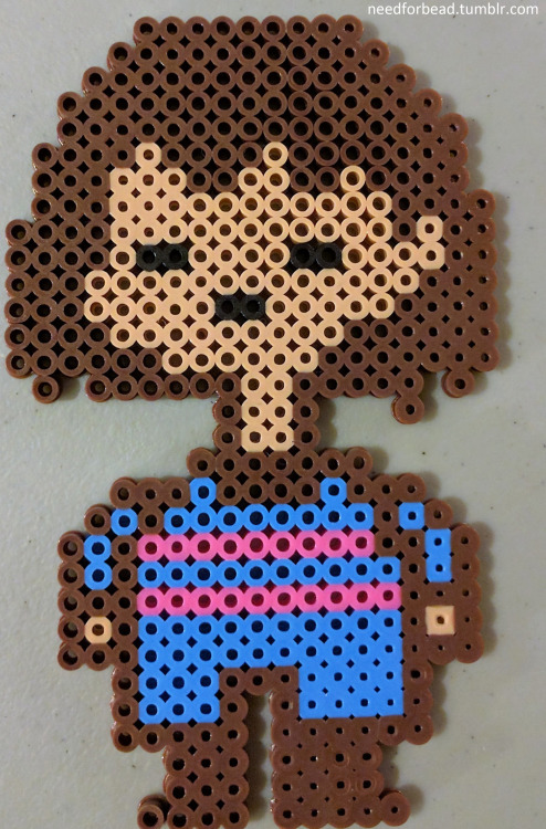 Undertale:  FriskUndertale is owned by Toby Fox. Find more Undertale perler bead patterns and links 