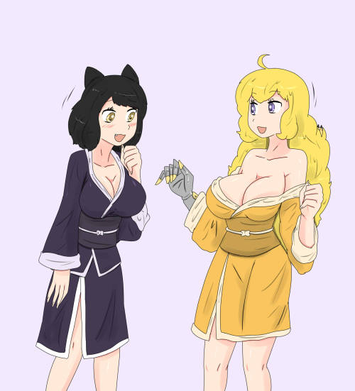  Yang trying the pajam style of Blake 