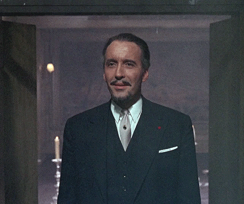 iamdinomartins:Christopher Lee as Duc de Richleau in The Devil Rides Out (1968) dir. Terence Fisher