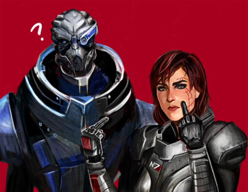 alcherum: when you’re done with the councildetails: garrus / shepbased on this: 